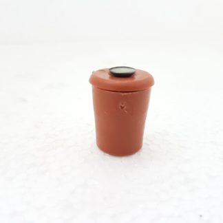 Tappo d'arresto per tapparelle con rondella in plastica 30mm Materiale: Plastica - Colore: Marrone e Grigio - Dimensione: 30mm