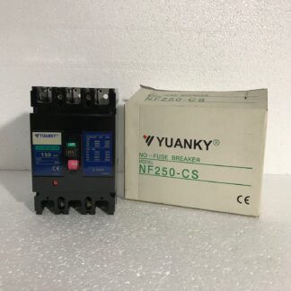 Interruttori Magnetotercie 3 Poli 150A Serie NF YUANKY Modello: NF250-CS - Tensione Nominale:125/600 V - Frequenza 50/60Hz - Corrente Nominale: 150A 10kA