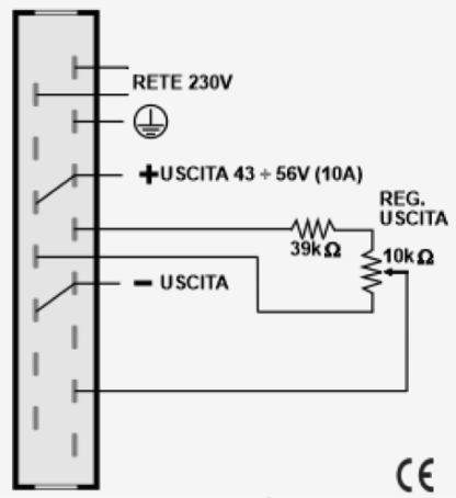 Alimentatore Switching Variabile 43-56Vdc 10A MINEBEA ELECTRONICS Modello: EP002G600RKE -  Tensione di ingresso: 100/230Vac - Frequenza:  50/60Hz - Tensione di uscita: 43-56 Vdc - Corrente Max: 10A
